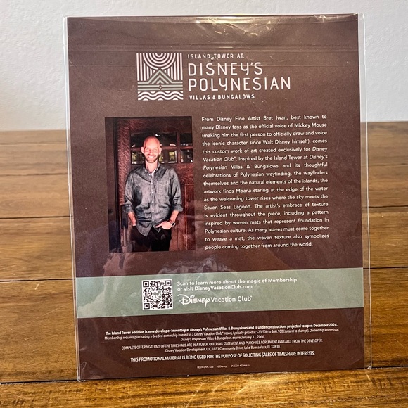 Disney Polynesian Moana Print - DVC Exclusive - Picture 2 of 2